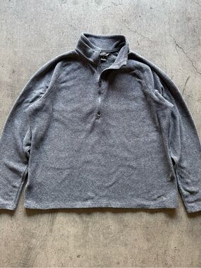 Eddie Bauer - Women's Gray Quarter-Zip Pullover Fleece - XL